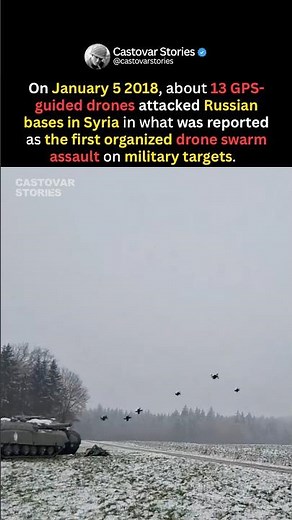 First Drone Swarm Attack in Military History #shorts