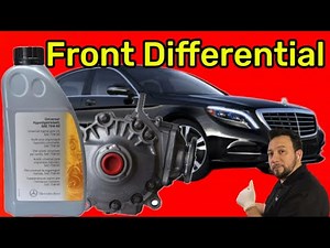 Front differential service - Mercedes s550 - fluid change - #mercedes #differential #maintenance