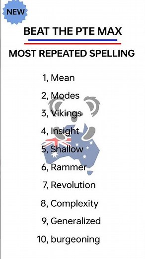 Most Repeated Spellings in pte exam 2026 | Most Repeated Spellings in pte exam 2026 #beattheptemax