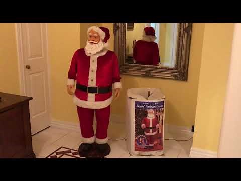 Gemmy Animated Life Size "5FT" Dancing Singing Santa