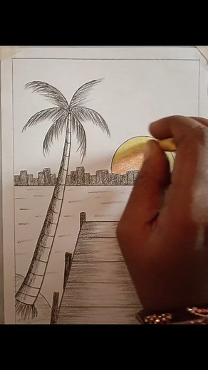 Bridge on city river scenery drawing by pencil sketching ✍🏻 #drowing_in_pencil #drowingideas #simplesketchbeauty #art | Gunjan Art