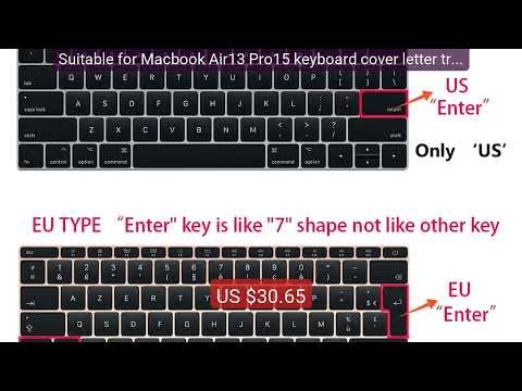 Suitable for Macbook Air13 Pro15 keyboard cover letter translu... — Best Buy 2026 | Great Quality!