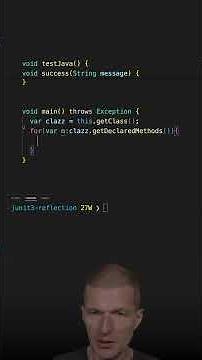 Explaining Reflection with JUnit3 #java #shorts #coding #airhacks