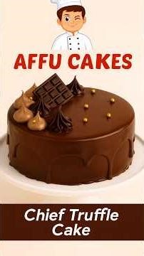 Chocolate Truffle Cake Decoration | Easy & Beautiful Design #shorts