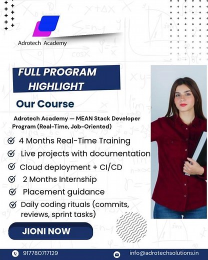 MEAN Stack Developer Course | Real-Time Training & Internship Program