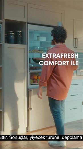 Profilo | Extrafresh Comfort Çekmece ile Meyve ve Sebzeleriniz İki Kata Kadar Daha Uzun Süre Taze!