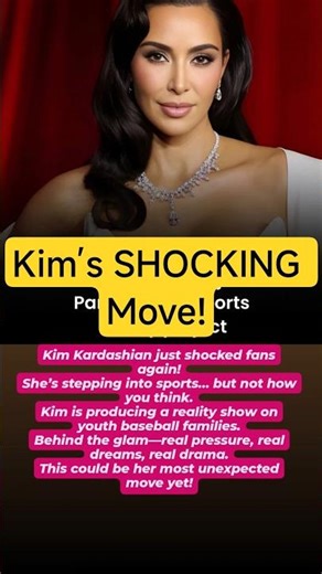 Kim Kardashian’s SHOCKING Sports Reality Show 😱⚾ #celebritynews #celebbuzzglobal