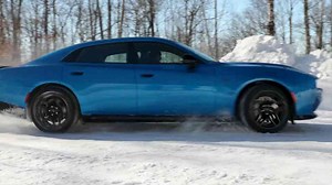 This Dodge costs $55,000. We put it on snow test