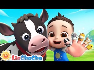 Farm Animals Finger Family | Sing and Dance with Farm Animals | Kids Songs | LiaChaCha