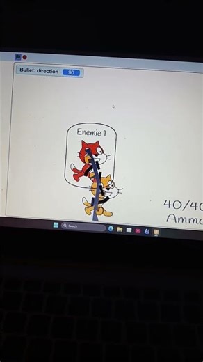 A W.I.P Shooter game on scratch. Part 1.