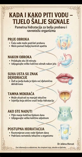 Vaše tijelo vas upozorava kada trebate piti vodu
