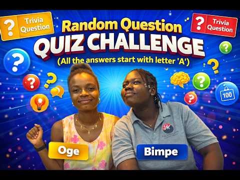 Random Question Quiz Challenge | All Answers Start With Letter A