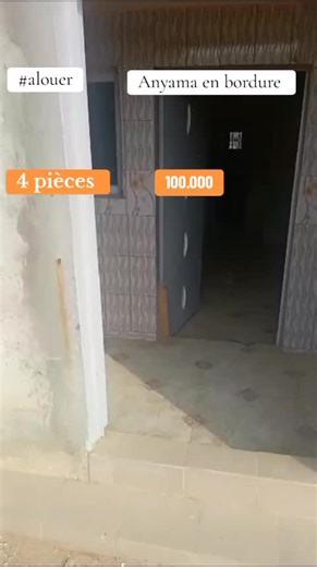 Location de 3 chambres à Anyama - Nouvelle construction