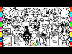 Incredibox SPRUNKI Phase 5 Coloring Pages / How to Color ALL Sprunki Phase 5 / NCS Music