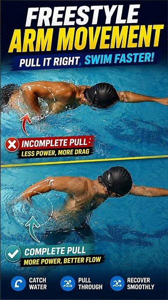 Make Your Freestyle Swimming 2x Smoother, Swimming Tips for Beginners 🏊🏻 #swimming #tips