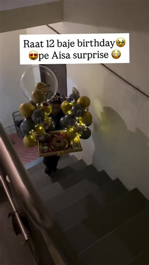 midnight surprise delivery in Pakistan. #midnight #surprised #wifegifts #birthday