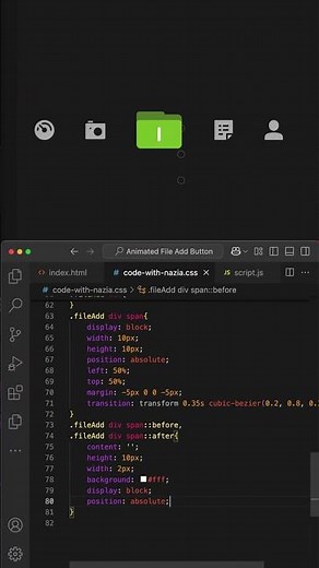 Animated File Upload Menu with HTML CSS & JavaScript 📁✨
