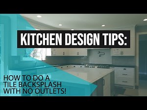 Kitchen Design Quick Tip - Plug Strips for a Tile Backsplash with NO Outlets!