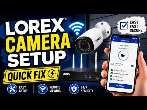 How to setup Lorex cameras - Quick Fix