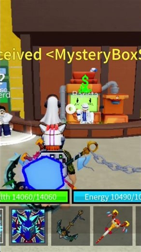 redeeming blox fruits code 😂 #roblox #bloxfruits #mysterybox