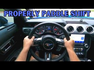 How to properly use PADDLE SHIFTERS in your S550 MUSTANG!