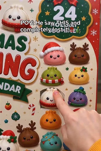 Mystery Squishy Dumpling Advent Calendar — 24-Day Blind Box Gift