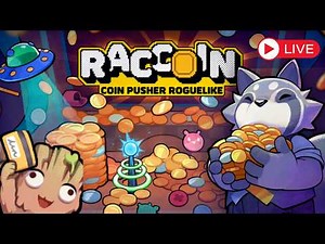 Raccoin Coin Push Simulator First Playthrough !Discord !Socials