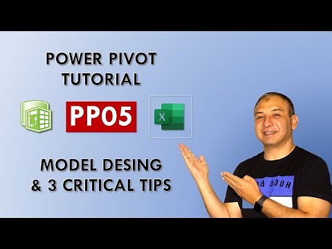 PP05: Power Pivot Tutorial - MODEL DESIGN & 3 CRITICAL TIPS; Hide, Sort columns & Update Calendar