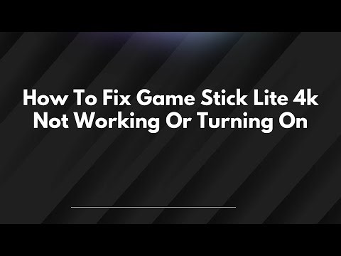 How To Fix Game Stick Lite 4k Not Working Or Turning On