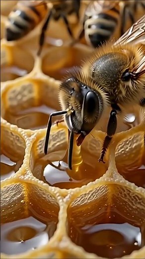 Title: 🐝 How Honey Bees Collect Nectar & Make Honey 🍯 |Amazing Bee Life