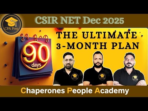 Ultimate 3-Month Strategy for CSIR NET Life Sciences | By CPA prep