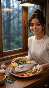 Surmai Fry 🐟 | Rainy Day Seafood ASMR | #shortsviral