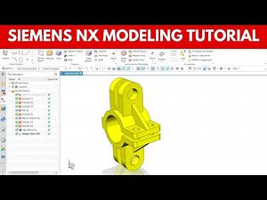How to Model This Mechanical Part in Siemens NX | Full Step-by-Step NX 3D Modeling Tutorial