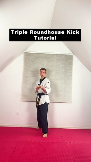 30K views · 565 reactions | Triple Roundhouse Kick Tutorial 屢 #taekwondo #MartialArts #Triplekick #roundhousekick #tutorial | Liam Gutmacher TKD | Facebook
