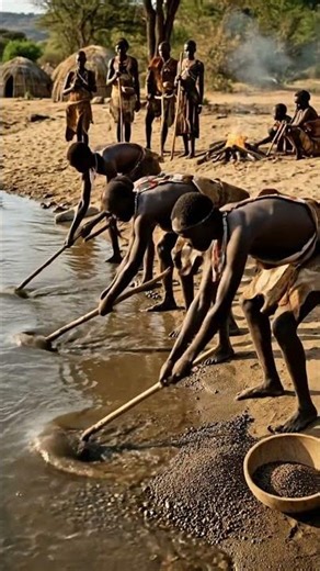 local gold mining and processing #africa #humour #comedy