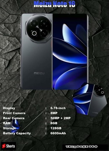 Meizu Note 16 SmartPhone Features|Shorts