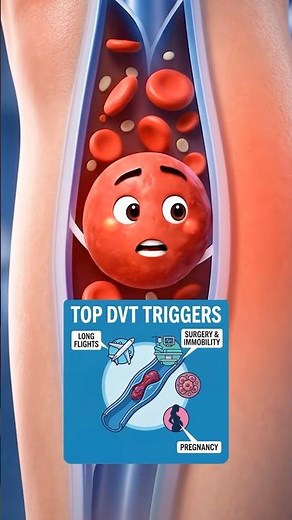 Meet the Blood Clot 🩸 Early DVT Symptoms Explained (Animated) | #DrParulGarg #deepvenousthrombosis