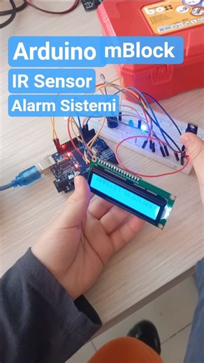 Arduino mBlock ile IR sensör Hareket Alarm Sistemi ✨ Öğrenci anlatımı #arduino #kodlama #mblock