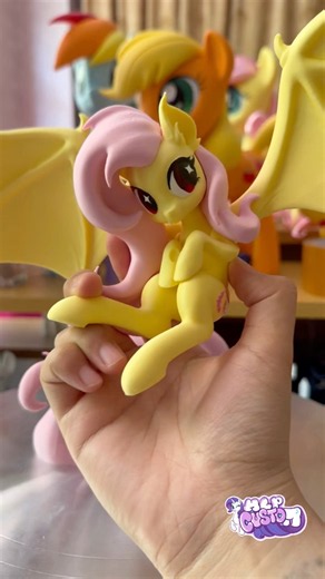 Flutterbat in FDM printing🦇🍎💛 #mlpcustom #mylittlepony #mlp #flutterbat #fluttershy