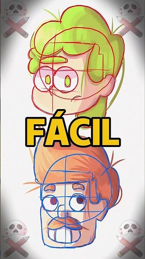 🎨 Como desenhar qualquer rosto cartoon [Tutorial de arte] #arte #cartoon #comodesenhar