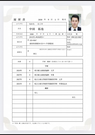 日本で必要な履歴書・職務経歴書作成サービス