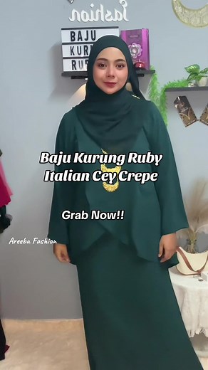 Areeba Fashion Baju Kurung Ruby New Collection | Ironless & Stylish