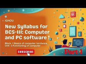 Computer Basic and PC Software BCA || BCS-111 || Block - 1| Unit - 2 || in hindi