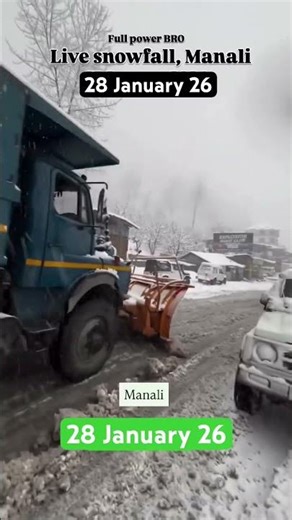 Snowfall season is on enjoy.. #snowfall #manali #kasol