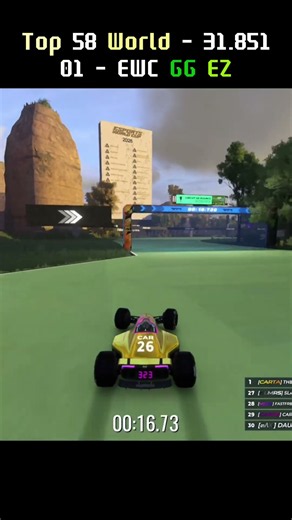 TOP 58 WORLD 🔥 EWC GG EZ – 31.851 | Trackmania Weekly Shorts Week 87