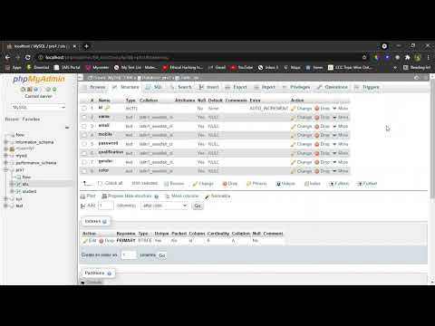 Delete Table In PHP | Advance Web Designing | Hindi #9-4