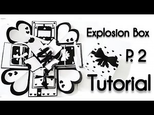 Explosion Box TUTORIAL | Part 2 | Handmade | Black and White | Handmade gift making ideas | S Crafts