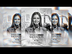 How to Create Church flyer in 7 minutes in PixelLab || PixelLab Graphic Design