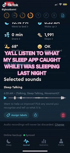 I can’t breathe | sleep cycle app