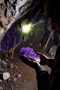 Amethyst mining | Blue Light Gemstones